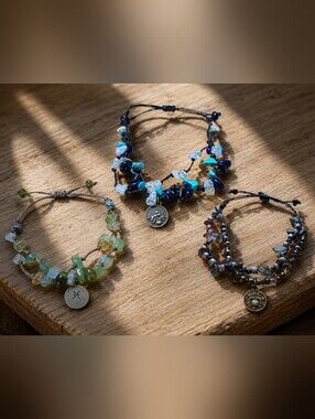 Zodiac Stone Adjustable Bracelet